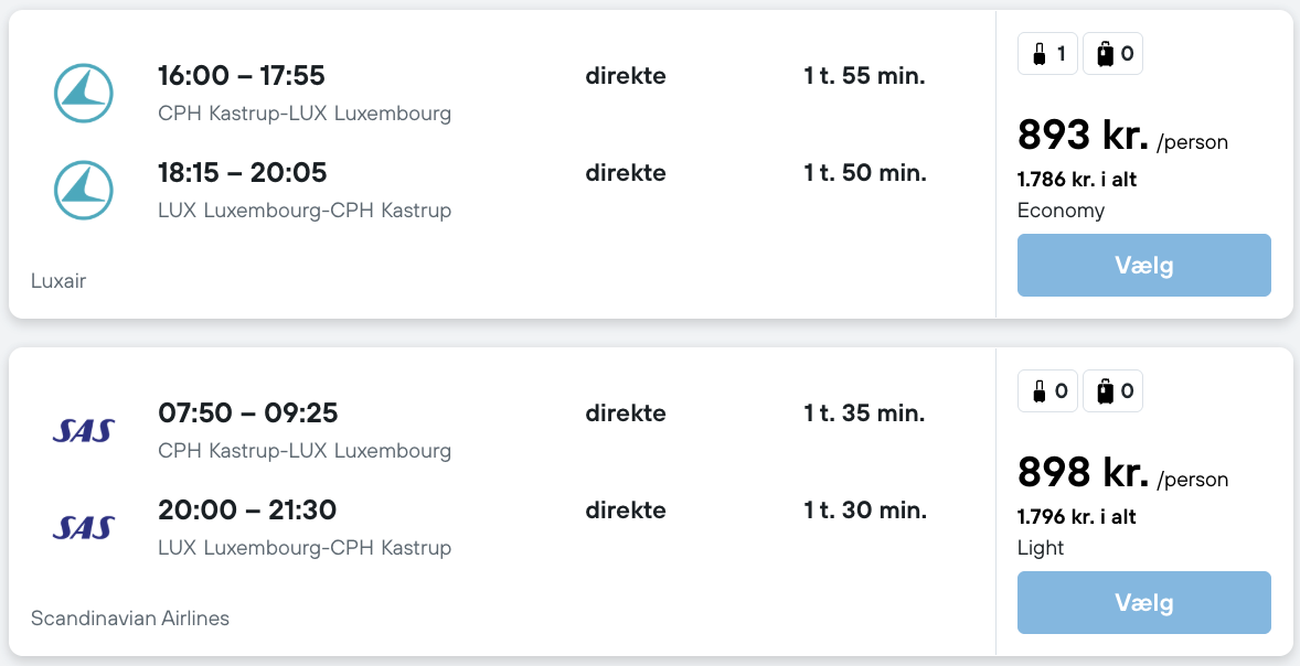 Luxembourg tilbud - Rejs365