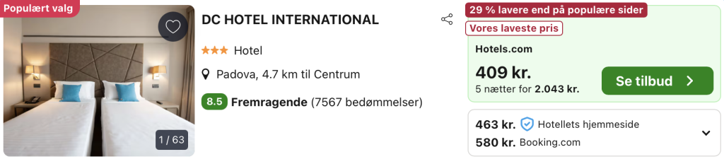 Hotel Padova - Rejs365