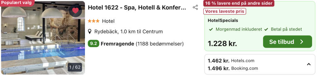 Hotell 1622 - Rejs365