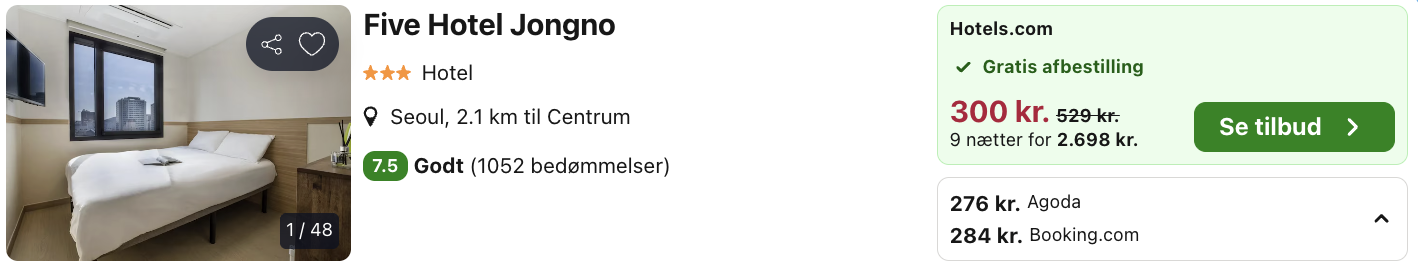 Seoul tilbud - Rejs365