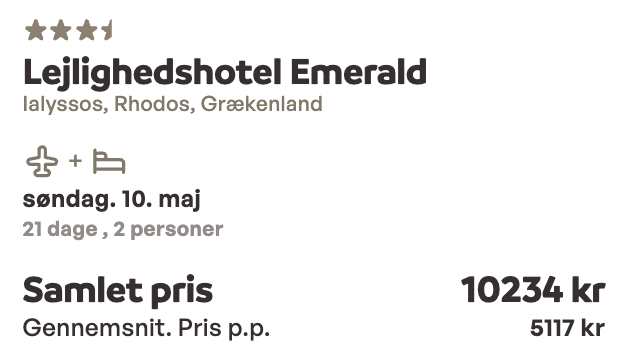 Rhodos tilbud - Rejs365