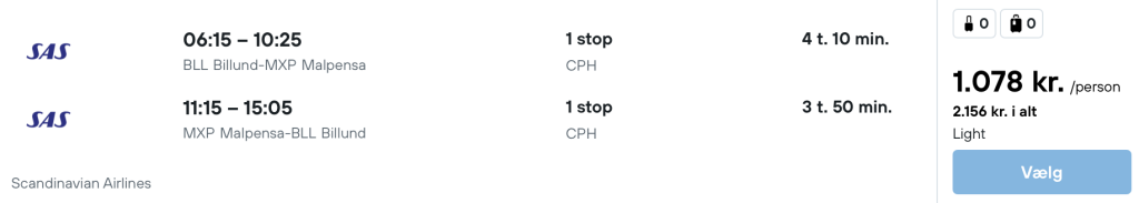 Billund - Milano - Rejs365