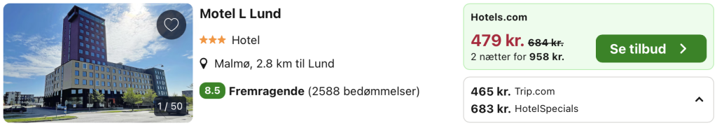 Hotel Lund - Rejs365