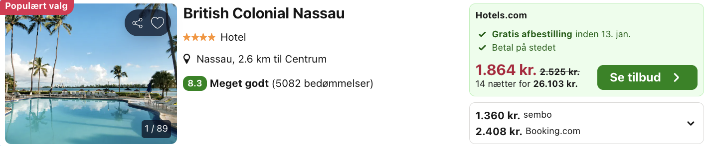 Bahamas tilbud - Rejs365