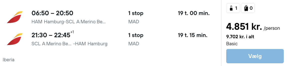 Chile tilbud - Rejs365