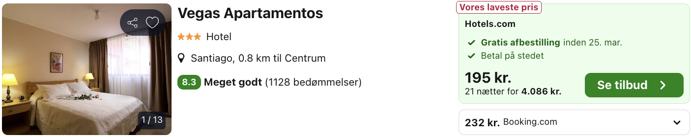 Chile tilbud - Rejs365