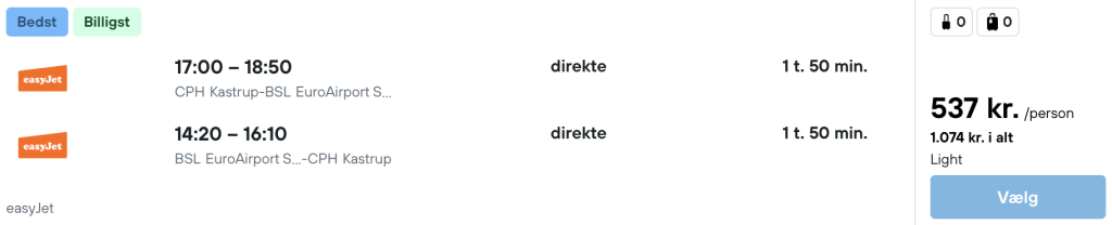 København - Basel - Rejs365