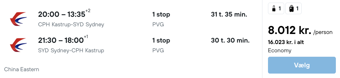 Sydney tilbud - Rejs365