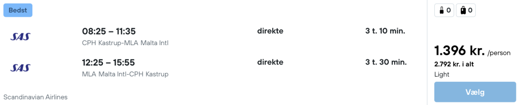 København - Malta - Rejs365