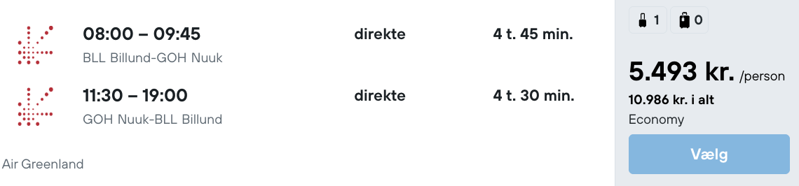 Grønland tilbud - Rejs365