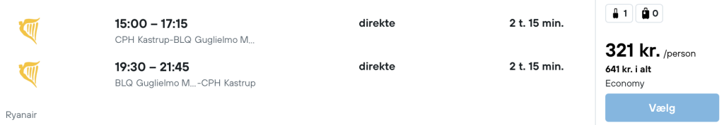 København - Bologna - Rejs365