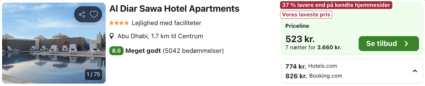 Abu Dhabi tilbud - Rejs365