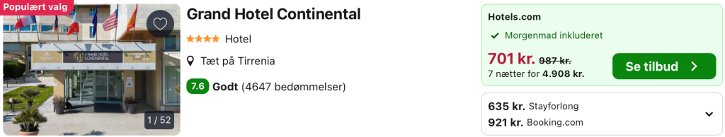 Hotel Tirrenia - Rejs365