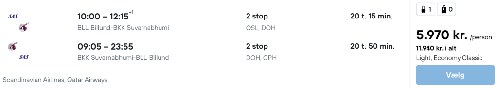 Billund - Bangkok - Rejs365