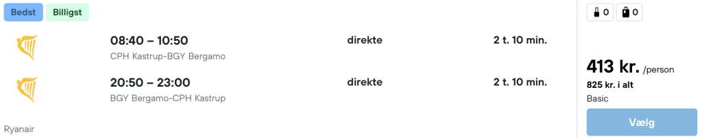 København - Milano - Rejs365