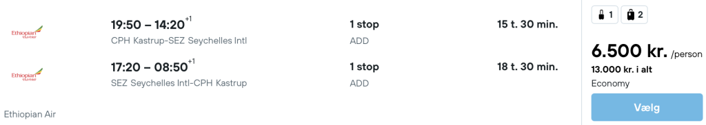 København - Seychellerne - Rejs365