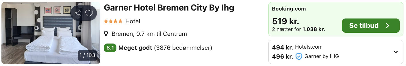 Bremen tilbud - Rejs365