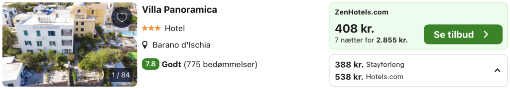 Hotel Ischia - Rejs365