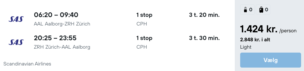 Zürich tilbud - Rejs365