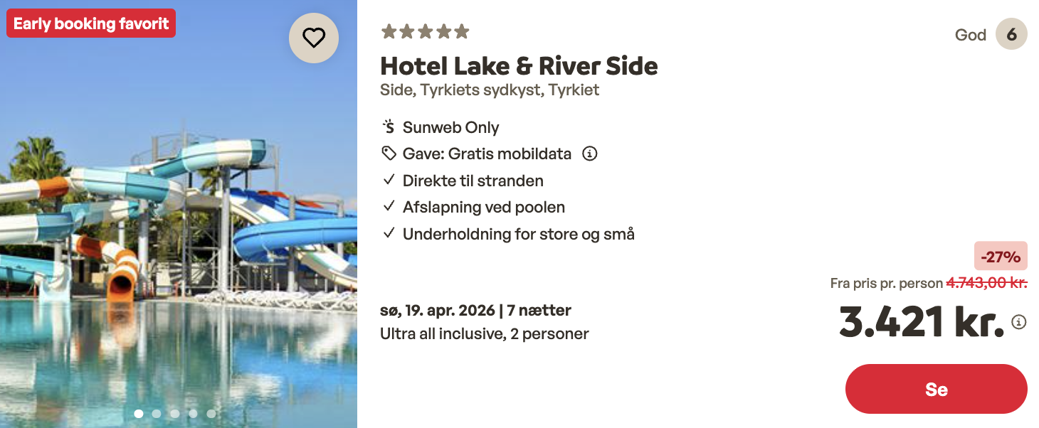 Side tilbud - Rejs365