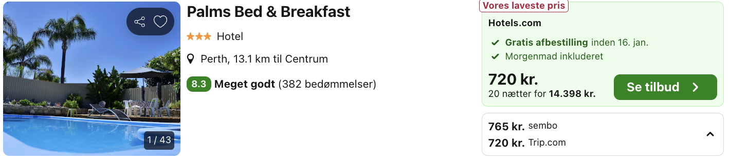Vestaustralien tilbud - Rejs365