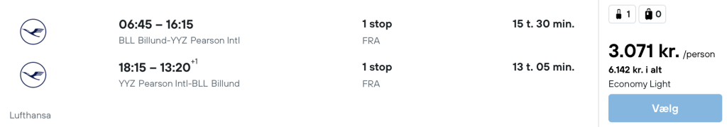 Billund - Toronto - Rejs365