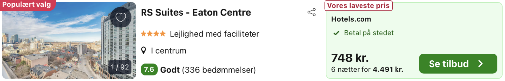 Hotel Toronto - Rejs365