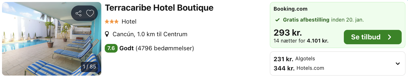 Cancun tilbud - Rejs365