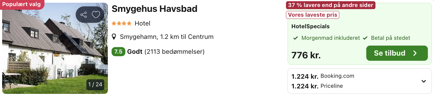 Smygehus Havsbad tilbud - Rejs365