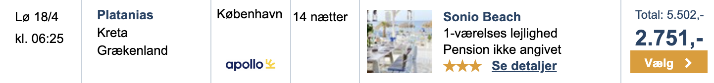 Kreta tilbud - Rejs365