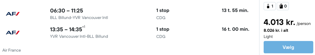 Billund - Vancouver - Rejs365