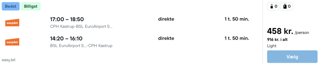 København - Basel - Rejs365