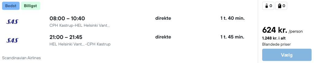 København - Helsinki - Rejs365