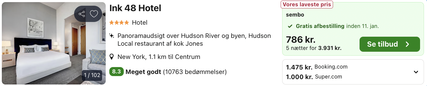 New York tilbud - Rejs365