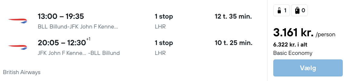 New York tilbud - Rejs365