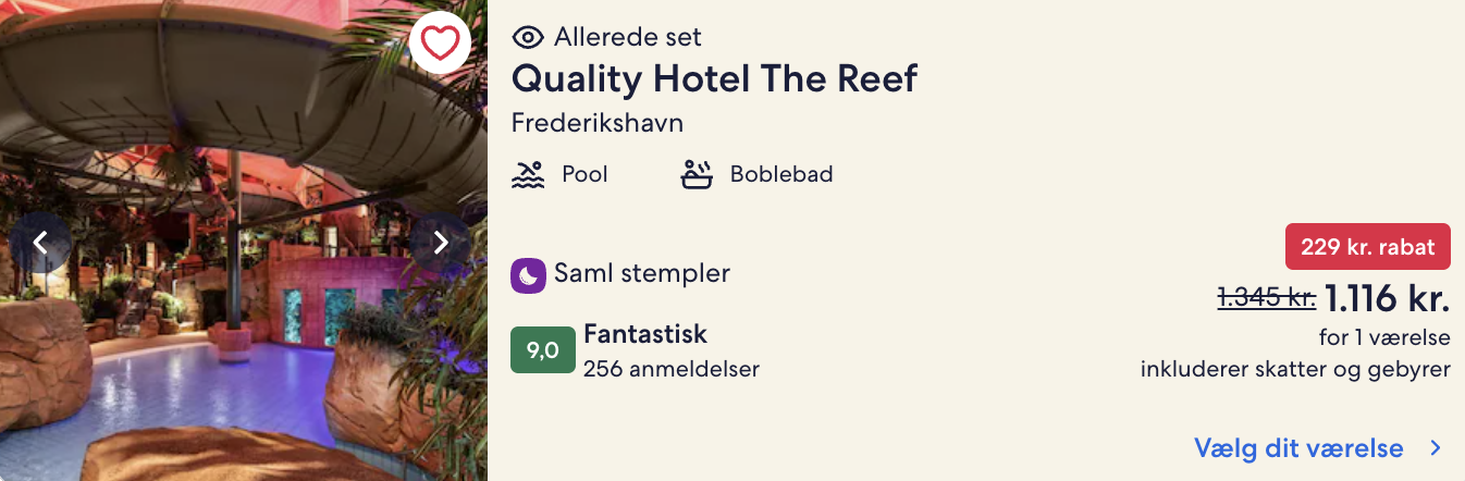 Quality Hotel The Reef tilbud - Rejs365