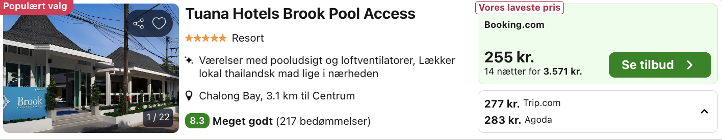 Phuket tilbud - Rejs365