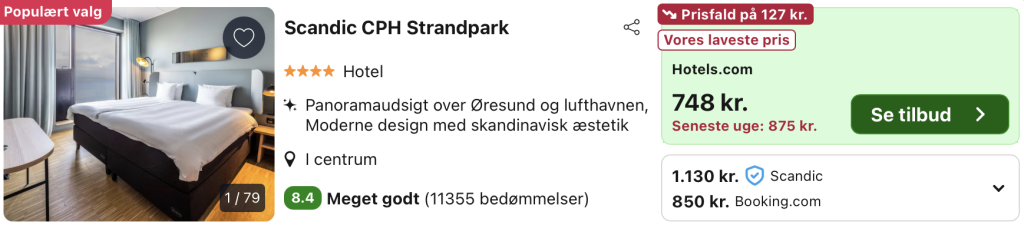 Scandic CPH Strandpark - Rejs365