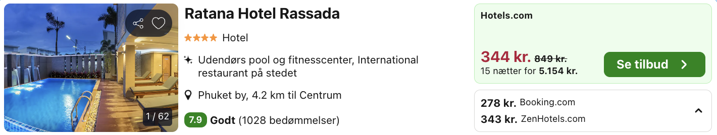 Phuket tilbud - Rejs365