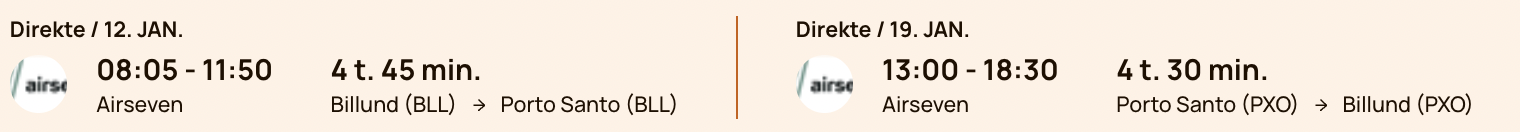 Porto Santo tilbud - Rejs365