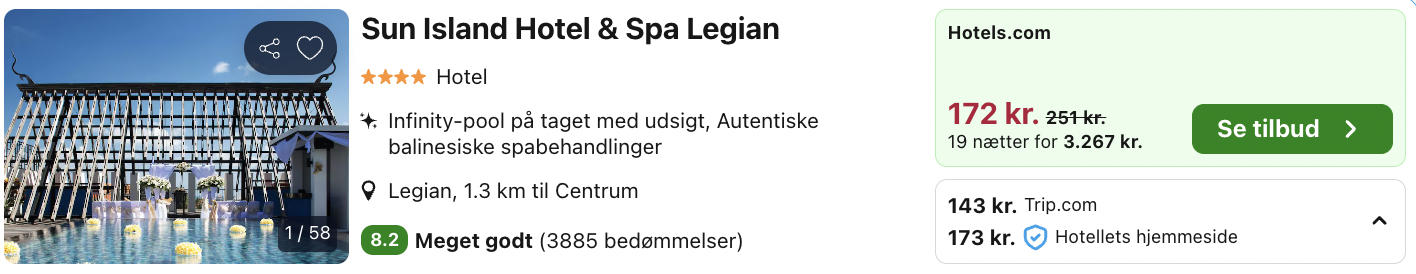 Bali tilbud - Rejs365