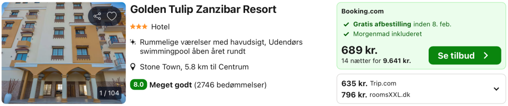 Hotel Zanzibar - Rejs365