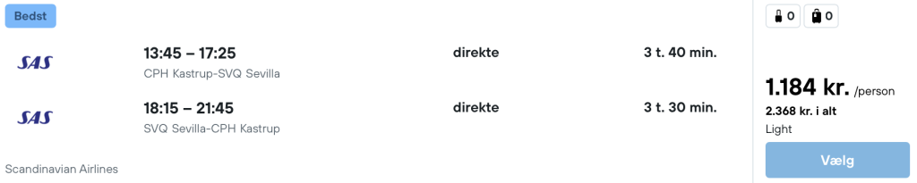 København - Sevilla - Rejs365