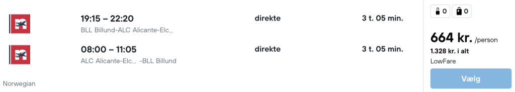 Billund - Alicante - Rejs365