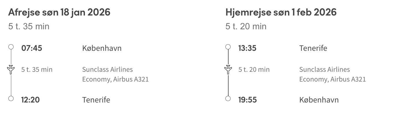 Tenerife tilbud - Rejs365