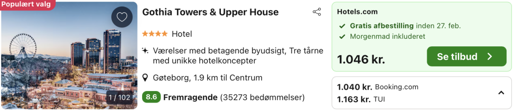 Gothia Towers & Upper House - Rejs365