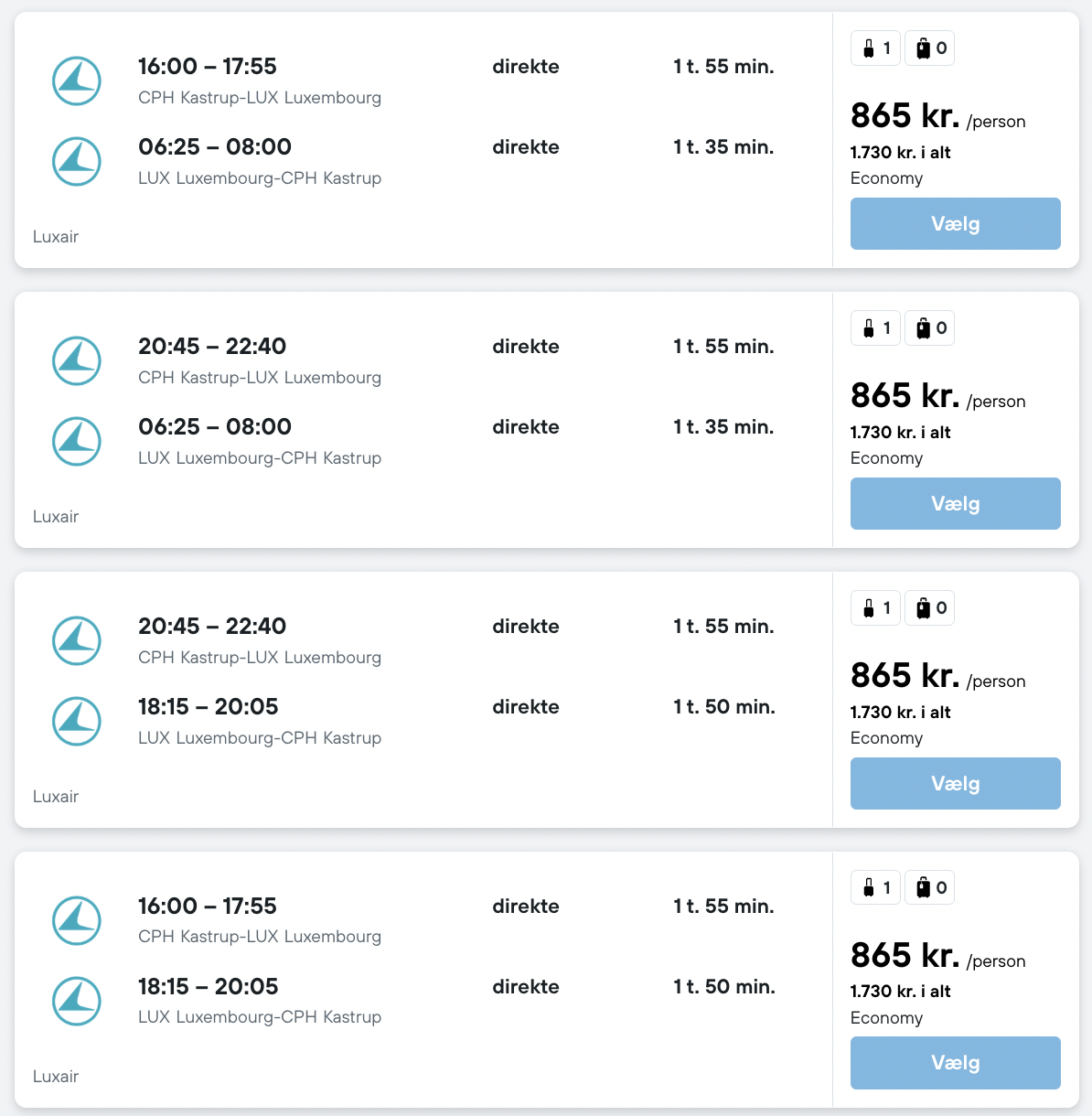 Luxembourg tilbud - Rejs365