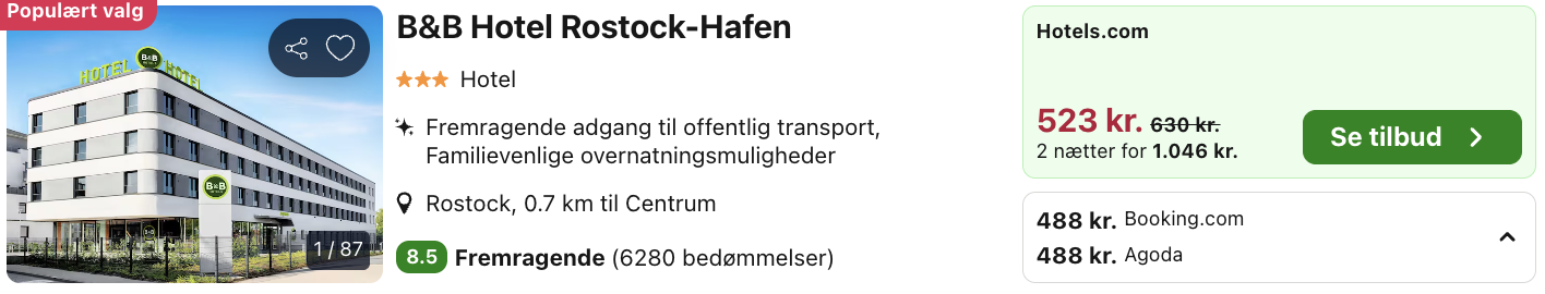 Rostock tilbud - Rejs365