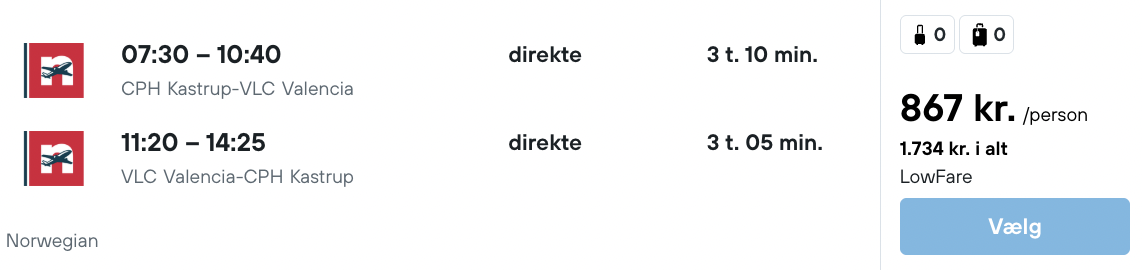 Cullera tilbud - Rejs365