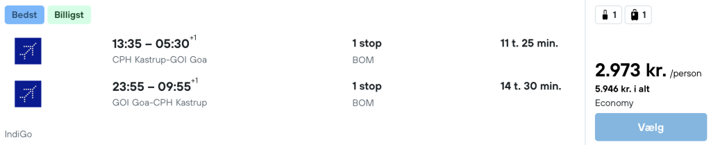 København - Goa - Rejs365